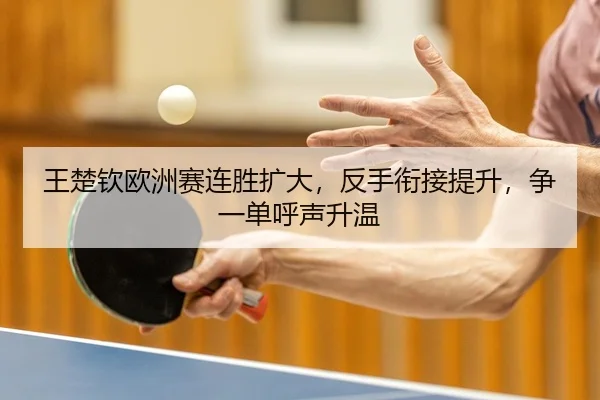 王楚钦欧洲赛连胜扩大，反手衔接提升，争一单呼声升温